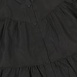 Plus Size Long Sleeve Solid Color Shirt Dress GTYZ-7474
