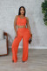 Sexy Solid Color Ruched Wide Leg Jumpsuit GTYZ-7559