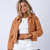 Solid-Color Lambswool Zipper Jacket SSNF-2021857