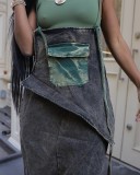 Fashion Denim Loose Wide Leg Jumpsuit WXHY-XHY4071