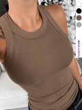 Solid Color Sleeveless Tank Tops ZDF-31702