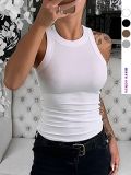 Solid Color Sleeveless Tank Tops ZDF-31702