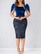 Fashion Sequin Slim Half Body Skirts ZDF-31388