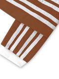 Plus Size Stripe Patchwork V Neck Long Dress ZDF-33107