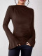 Flare Long Sleeve Slim T Shirt GZJF-2660