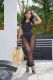 Sleeveless Tank Tops+Mesh Pants 2 Piece Set YD-1123