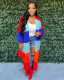 Casual Contrast Color Knits Cardigan Coat TR-1235