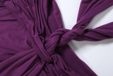 Solid Color Sleeveless V Neck Backless Maxi Dress GZJQ-K25D91005