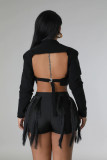 Plus Size Long Sleeve Short Blouses GHXF-HX0320