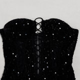 Sexy Hollow Out Sequin Bandage Dress NY-3865