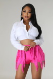 Plus Size Long Sleeve Short Blouses GHXF-HX0320