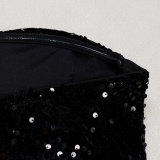 Sexy Hollow Out Sequin Bandage Dress NY-3865