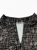 Long Sleeve Zipper Tight Two Piece Pants Set SFY-831