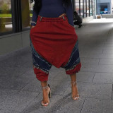 Patchwork Denim Loose Harlen Jeans LSD-LD2465