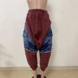 Patchwork Denim Loose Harlen Jeans LSD-LD2465