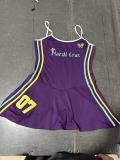 Letter Print Sling Sport Mini Dress GFCF-1454