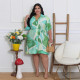 Plus Size Print Short Sleeve Midi Dress GHXF-HX0481