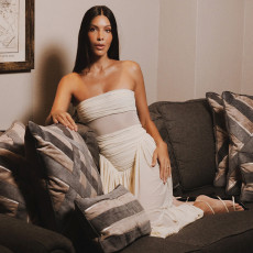 Off Shoulder Pleated Solid Color Maxi Dress XEF-K25D89153