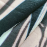 Long Sleeve Print Midi Dress QHMD-3106