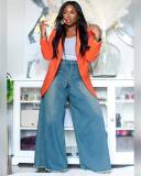 Fashion Loose Washed Wide Leg Jeans GYLN-0811