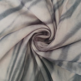 Sleeveless Print Mesh Maxi Dress QHMD-3142