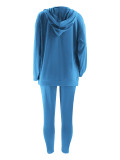 Plus Size Solid Color Vest Coats 3 Piece Pants Set OSIF-3309
