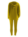 Plus Size Solid Color Vest Coats 3 Piece Pants Set OSIF-3309