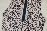 Leopard Print Sleeveless Hollow Out Jumpsuit GJYO-006303