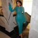 Long Sleeve Loose Print Maxi Dress GJYO-303900