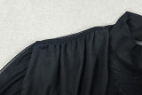 Solid Color Sleeveless Ruched Mini Dress GJYO-303968
