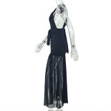 Solid Color Sleeveless Split Maxi Dress GJYO-303131