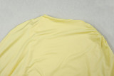 Solid-Color Ruffled Round-Neck Sleeveless Mini Dress GJYO-303838