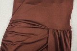 Off Shoulder Solid Color Mini Dress GJYO-303871