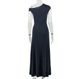 Sleeveless Solid Color Maxi Dress GJYO-303823