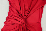 Long Sleeve Ruched Tight Maxi Dress GJYO-303829