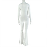 Long Sleeve Hollow Out Jumpsuit GJYO-006299