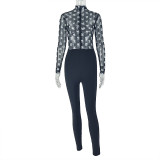 Sexy Long Sleeve Patchwork Jumpsuit GJYO-006297