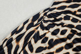 Leopard Print Sleeveless Tie Up Mini Dress GJYO-303712