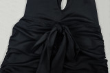 Solid Color Sleeveless Split Maxi Dress GJYO-303131