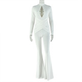 Long Sleeve Hollow Out Jumpsuit GJYO-006299