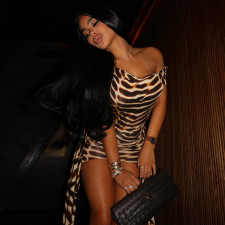 Leopard Print Sleeveless Tie Up Mini Dress GJYO-303712