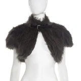 Fuzzy Short Sleeveless Tie-up Top GSZM-C25TP266