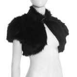 Fuzzy Short Sleeveless Tie-up Top GSZM-C25TP266