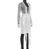 Solid Color Tie Up Tops Tight Fifth Pants Two Piece Set GSBD-J25ST338