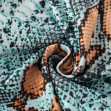 Snake Print Tight Fifth Pants GSBD-D25PT151
