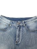 Hot Drill Straight Jeans SH-391414