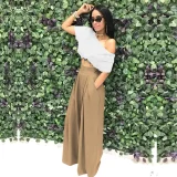 Plus Size Solid Color Loose Wide Leg Pants SH-S2018