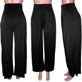 Plus Size Solid Color Loose Wide Leg Pants SH-S2018