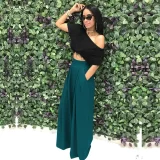 Plus Size Solid Color Loose Wide Leg Pants SH-S2018