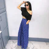 Plus Size Print Loose Wide Leg Pants SH-390198